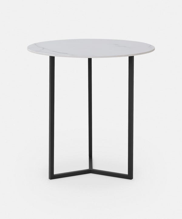 Tam Tam - Calacatta Ceramic Side Table by Trica