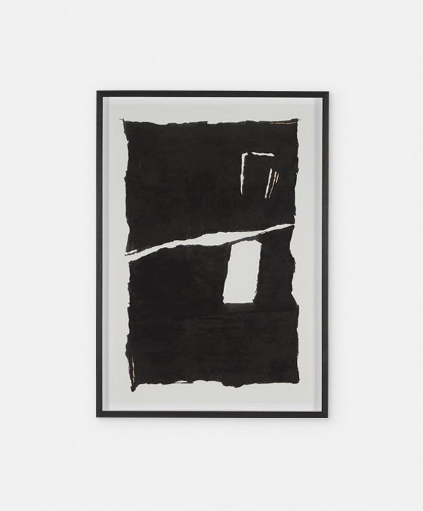 Rendition I - Frame with Abstract Print