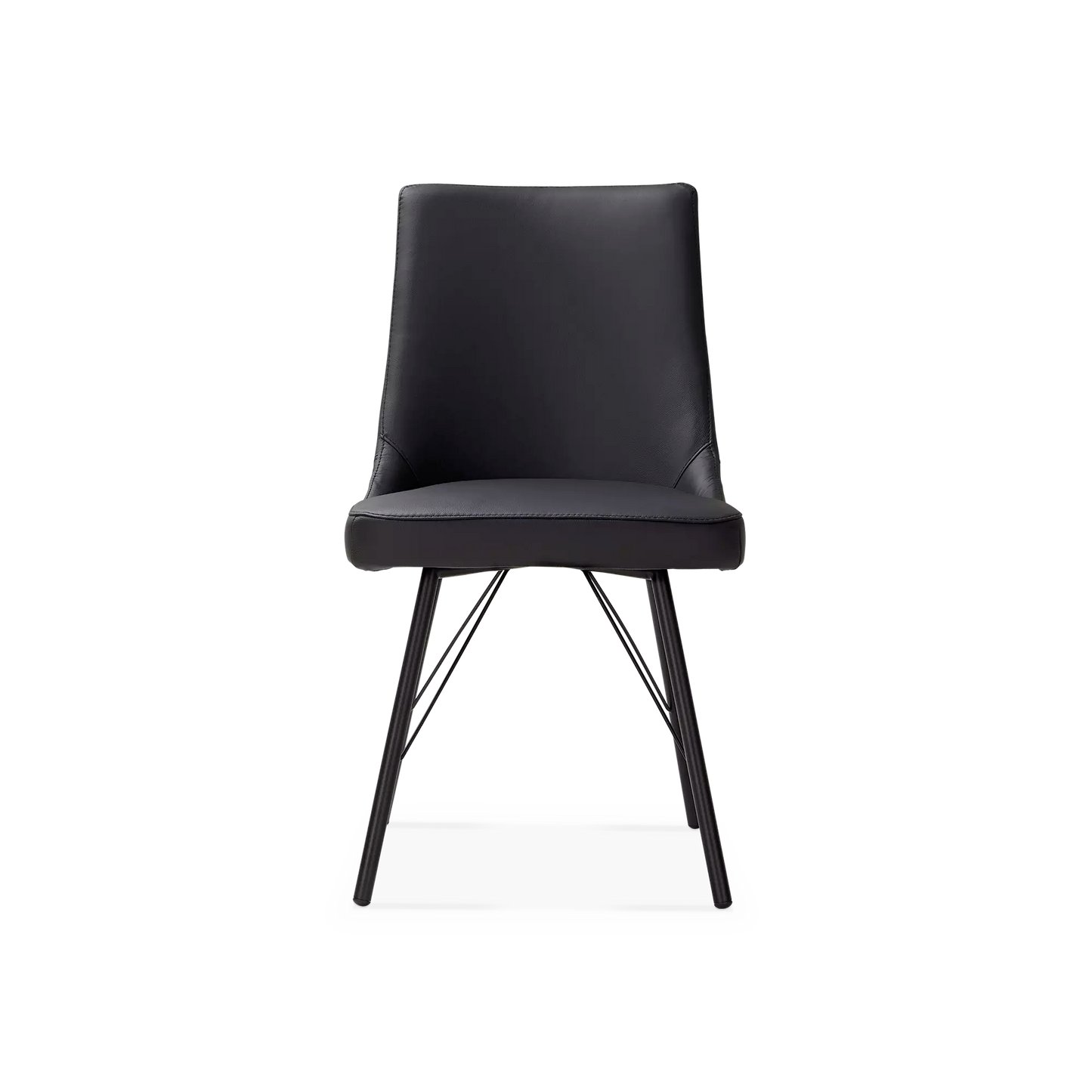 Friedrich - Chaise de salle à manger en cuir