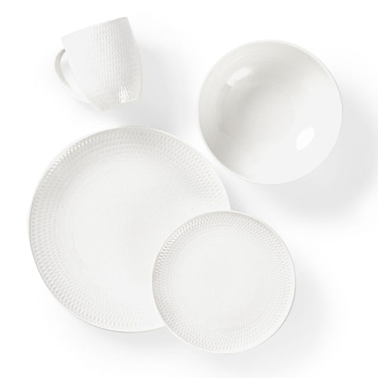 Diamond - Ensemble de vaiselle en porcelaine, 16 pièces