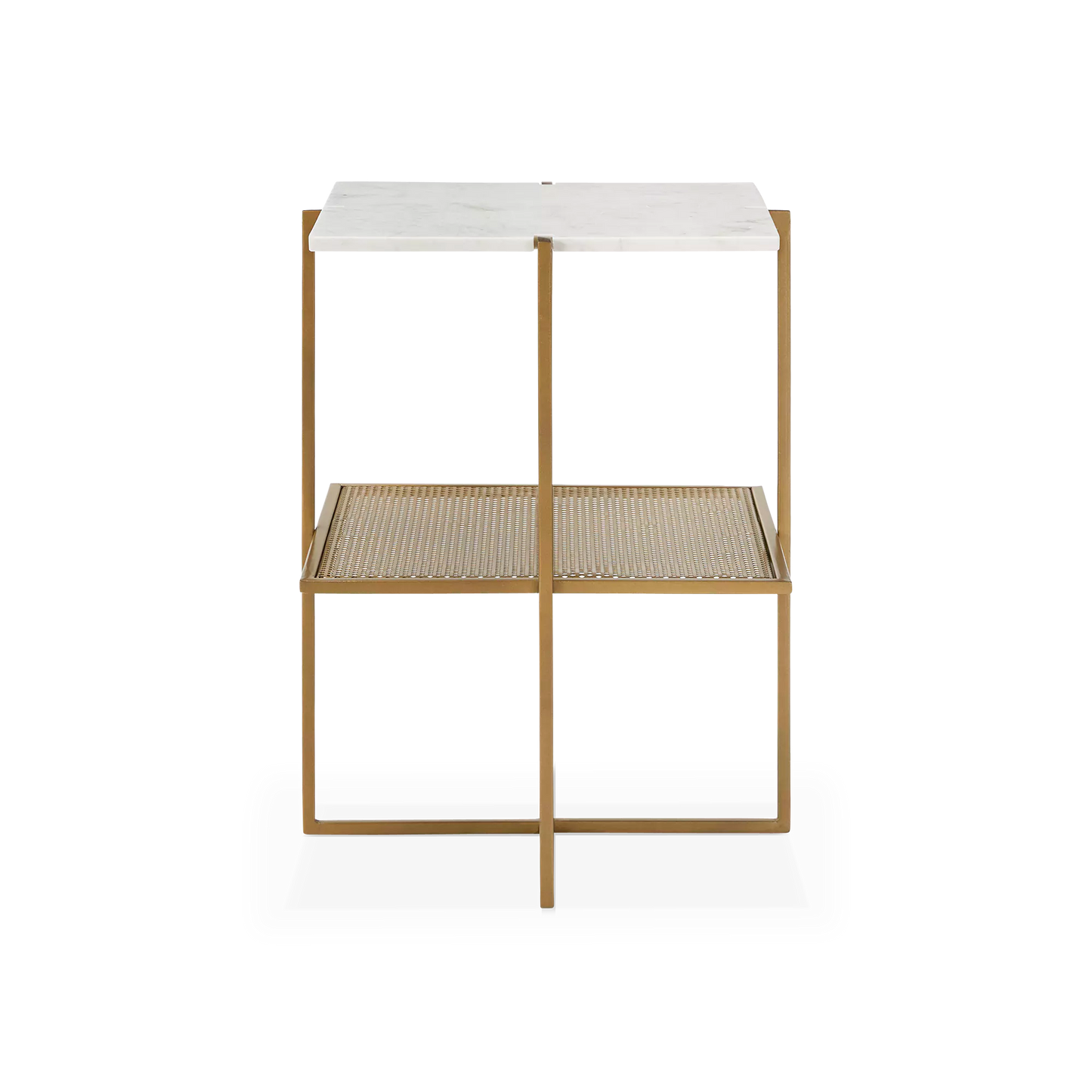 Olivia - Table de chevet avec plateau en marbre par Four Hands