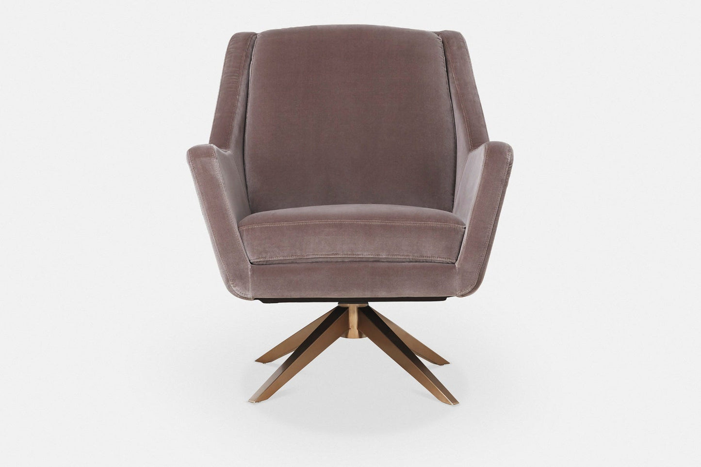Greta - Swivel Armchair with Pyramidal Base