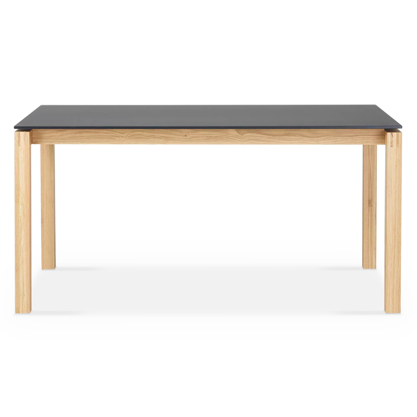 Vinci - Table en bois avec plateau en verre