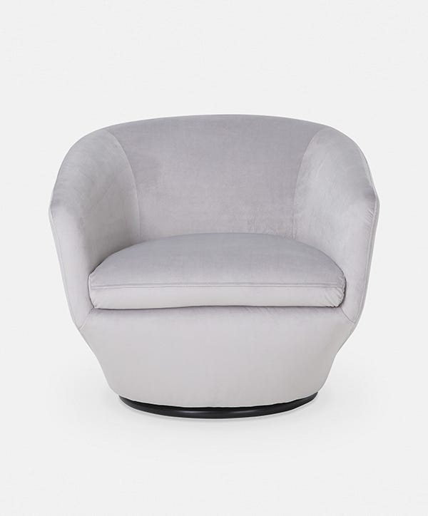 Dinant - Fauteuil pivotant en velours