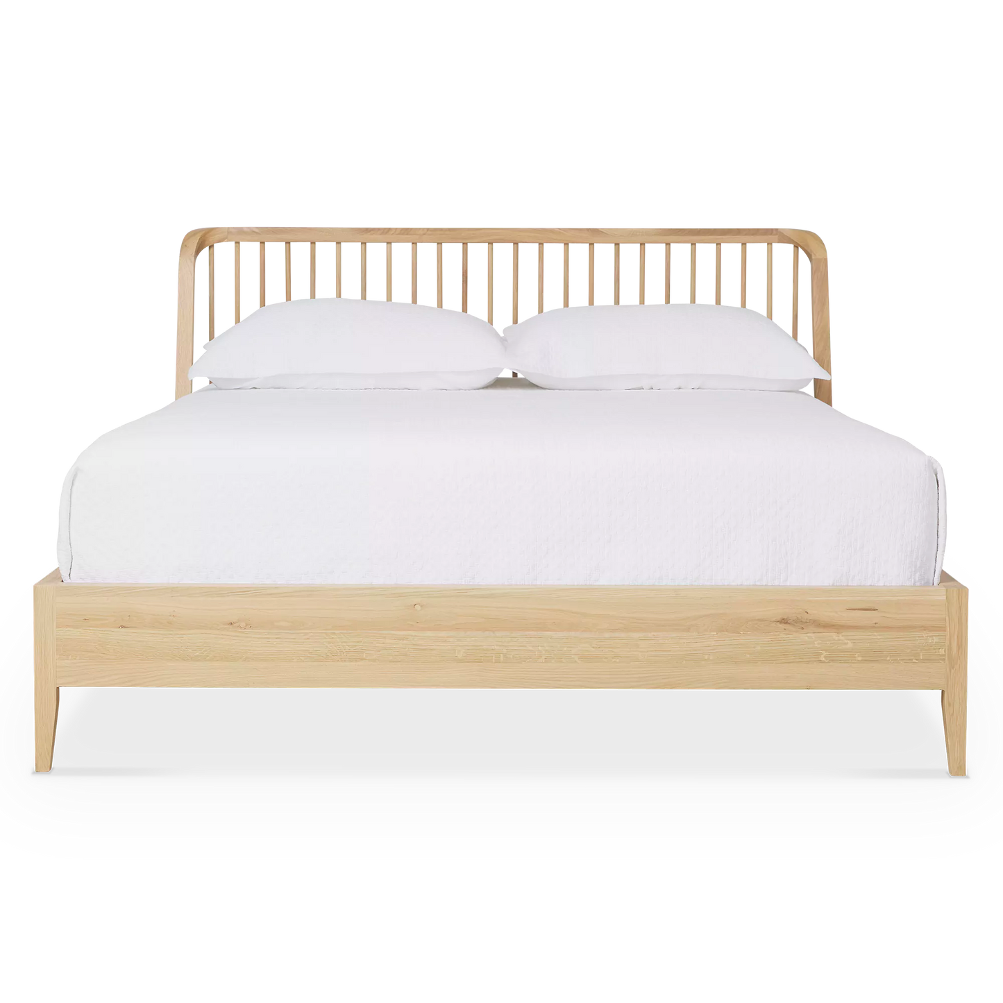 Spindle - Natural Oak Bed by Ethnicraft