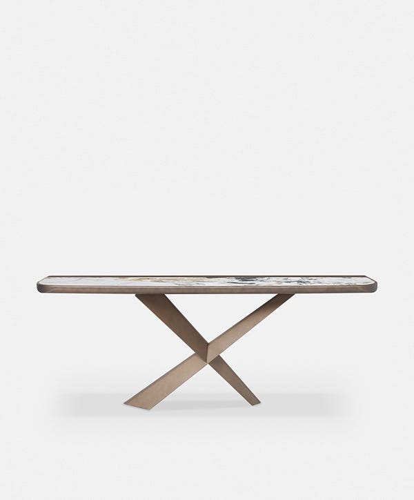 Terminal Keramik Premium - Console en acier laqué par Cattelan Italia
