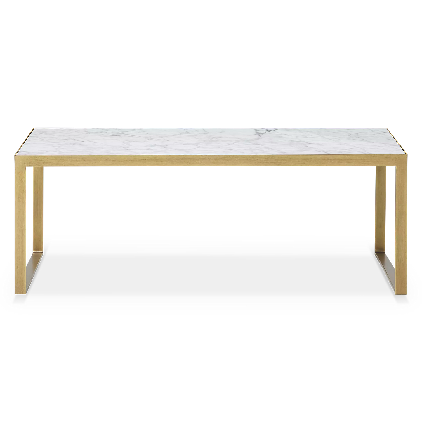 Evert - Table basse en marbre et en laiton