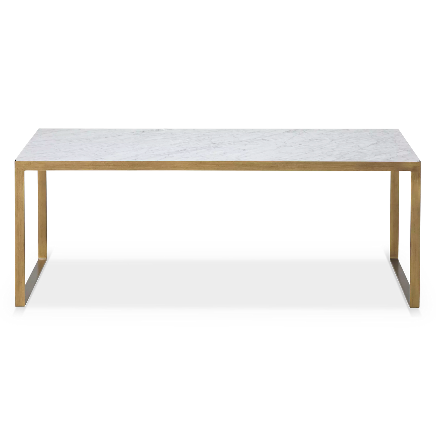 Evert - Table basse en marbre et en laiton