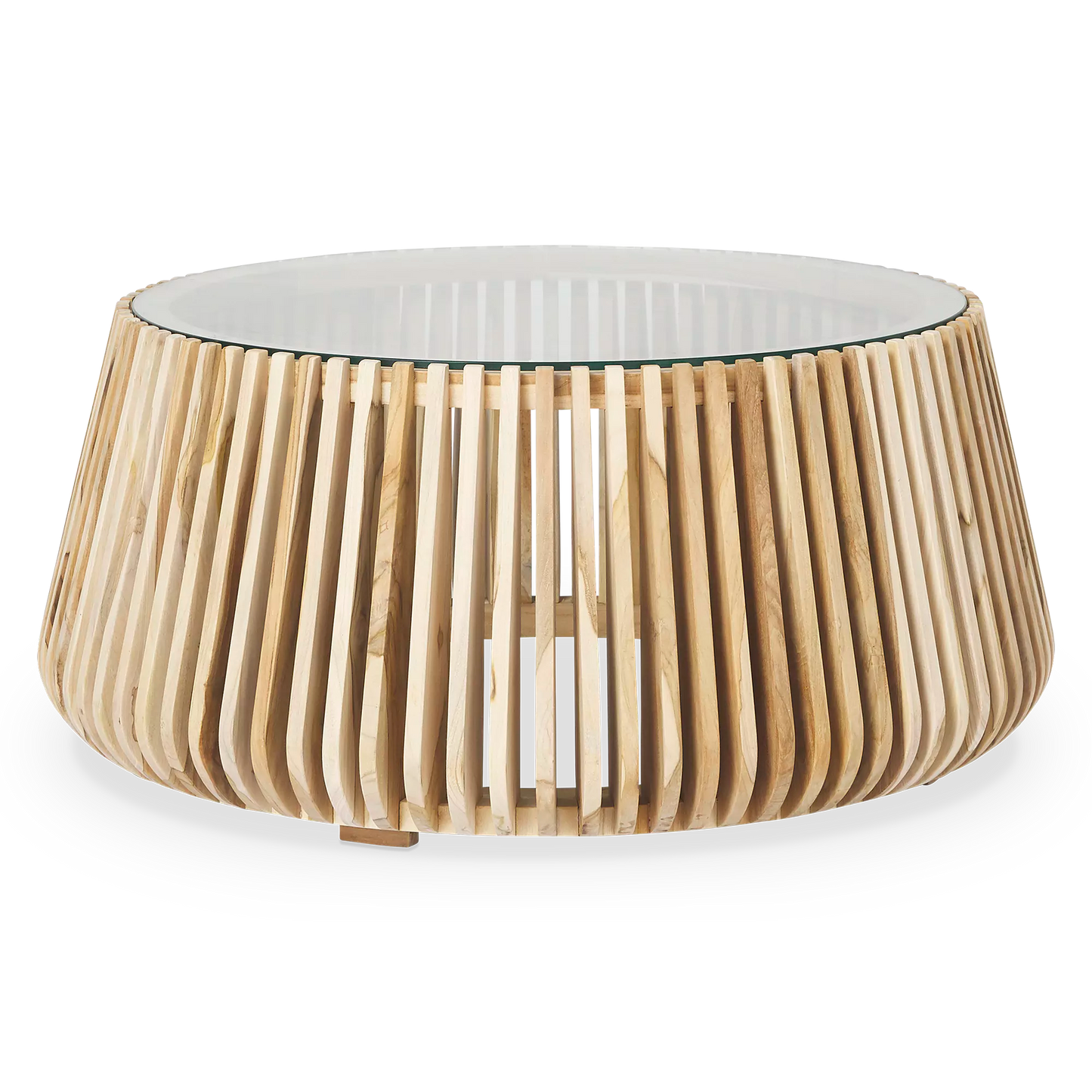 Alder - Teak and Glass Coffee Table
