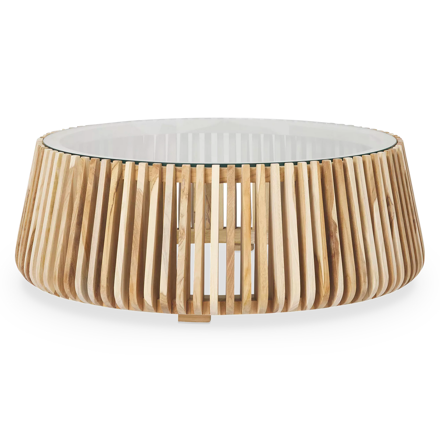 Alder - Teak and Glass Coffee Table