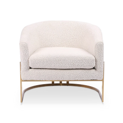 Corbin - Fauteuil en tissu bouclé par Four Hands