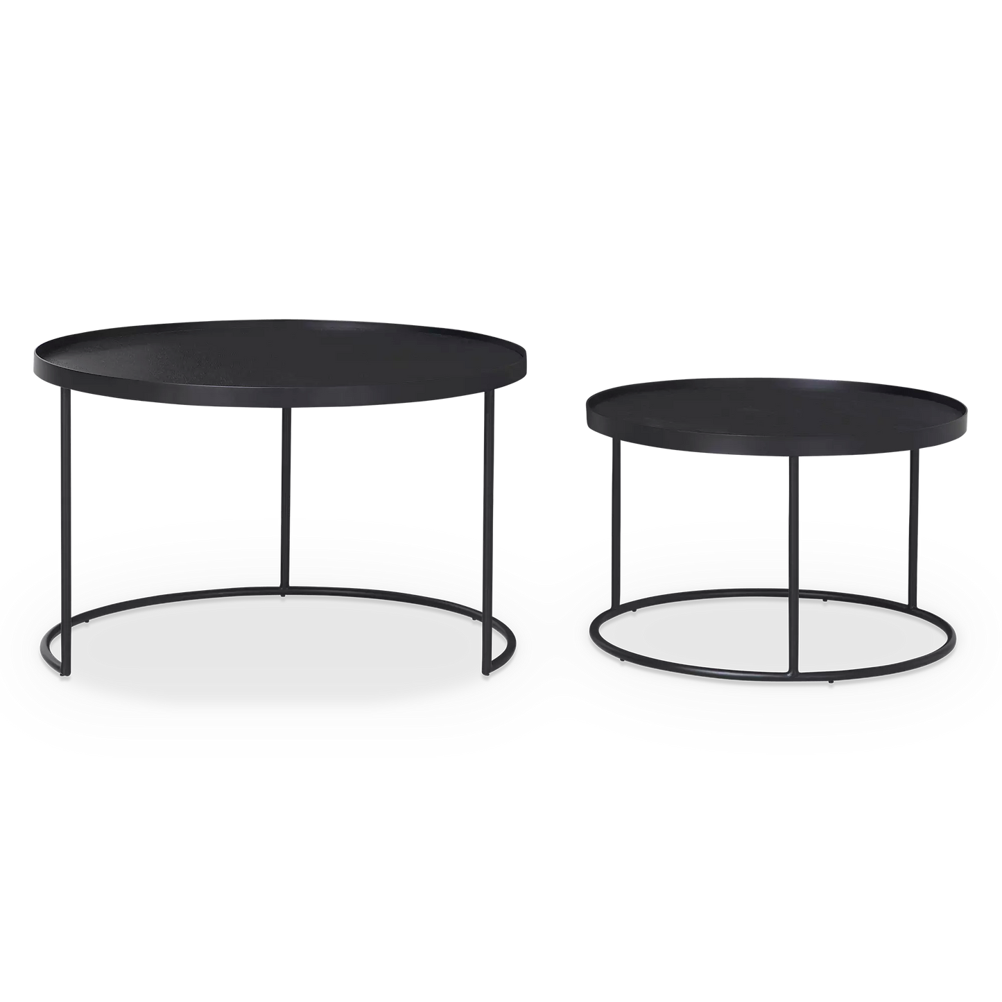 Tray - Ensemble de tables gigognes par Ethnicraft