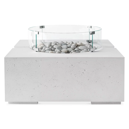 Wind Guard - Accessoire de foyer extérieur en verre trempé par Dekko