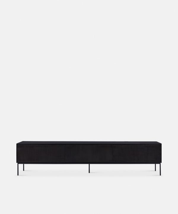 Grooves - Teak Wood TV Stand by Ethnicraft