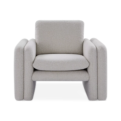 Kimora - Fauteuil en tissu bouclé par Four Hands