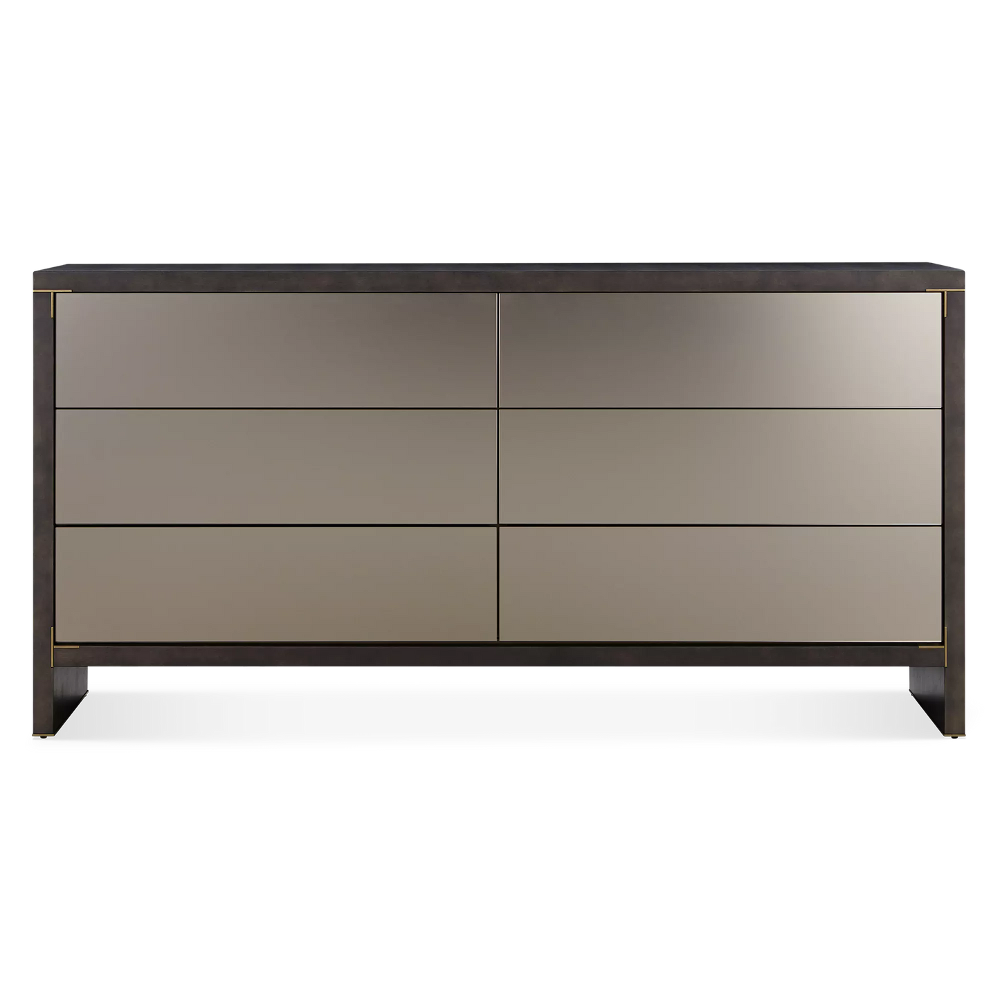 Form - Rustic Oak and Gilded Steel Dresser by Trica