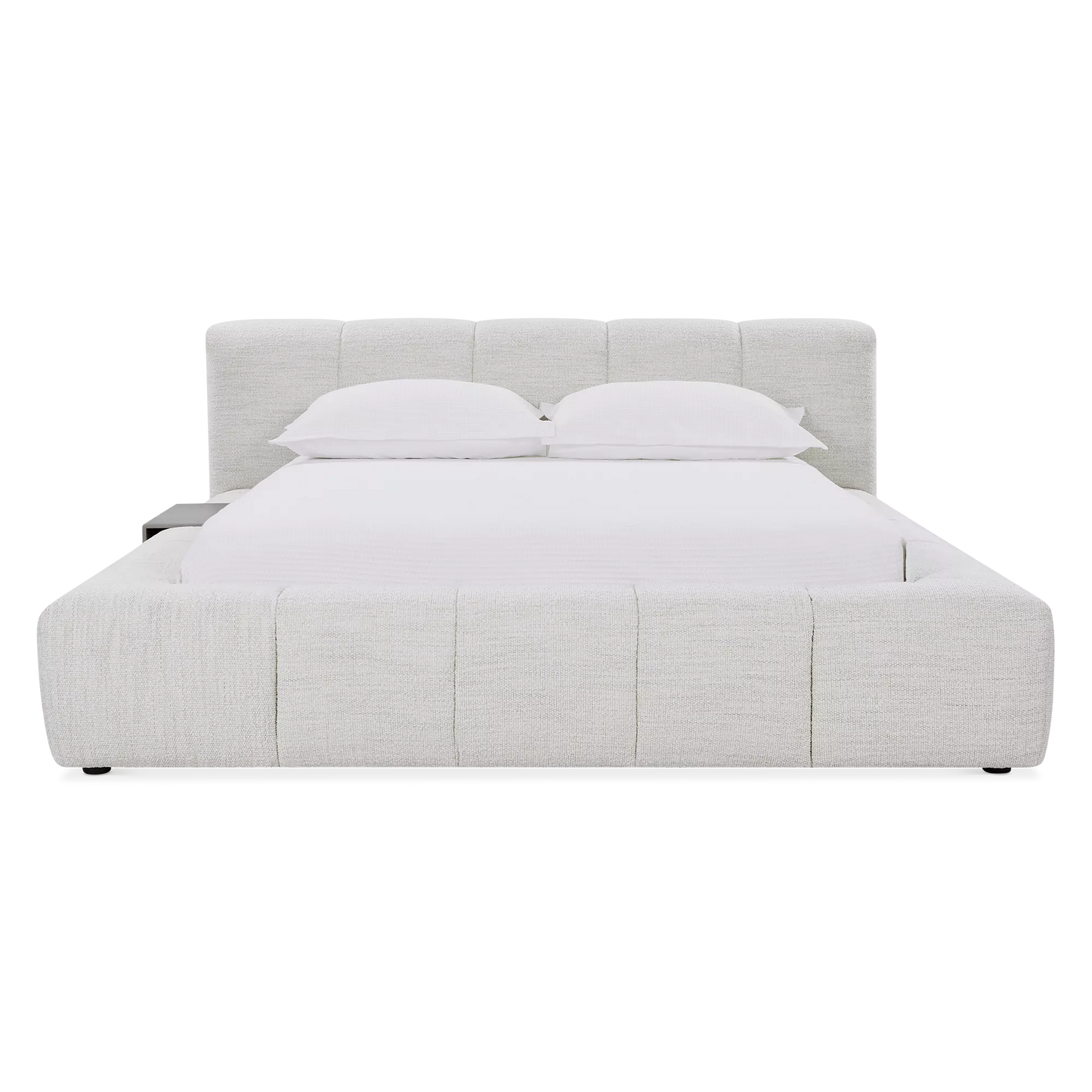 Fiona Bed - Bouclé Fabric Upholstered Bed
