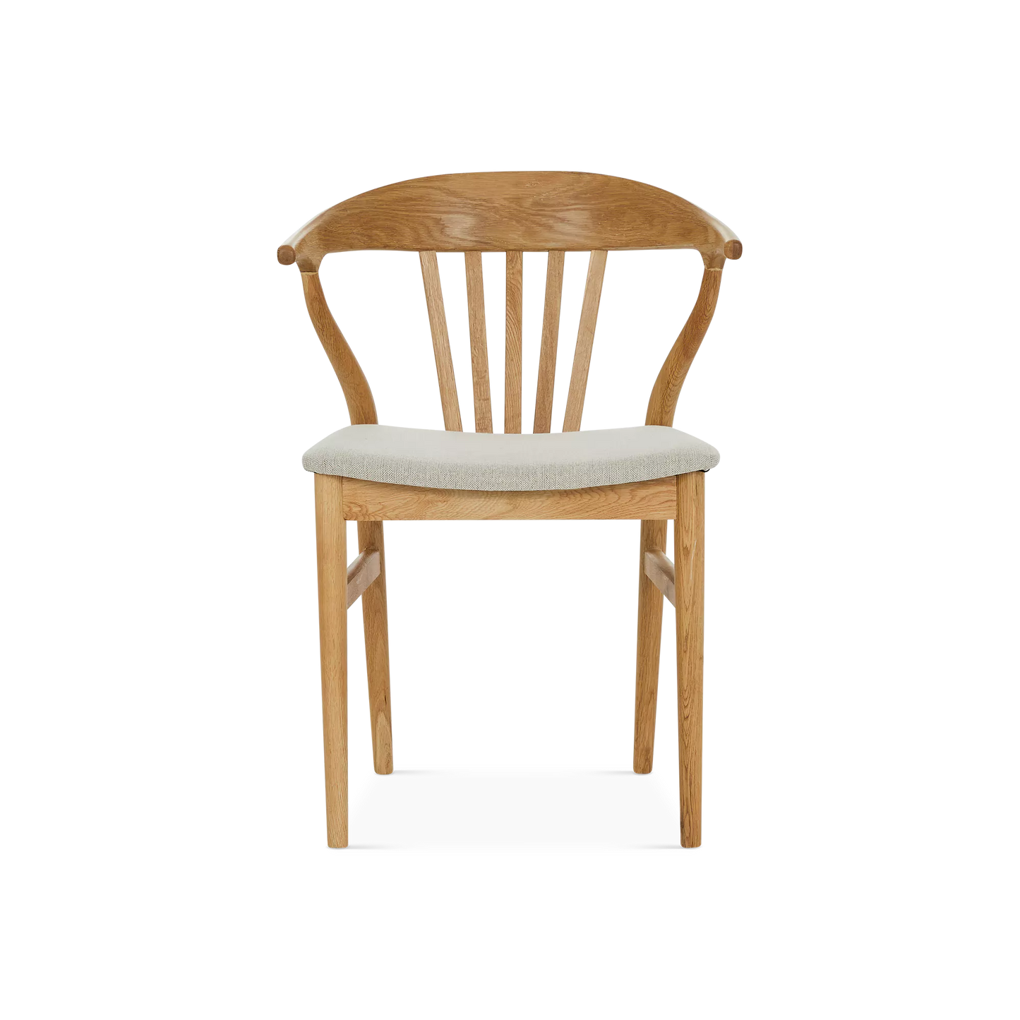 Nordic - Chaise en chêne et tissu naturel