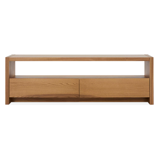 Lucas - Meuble TV en bois à deux tiroirs par Verbois