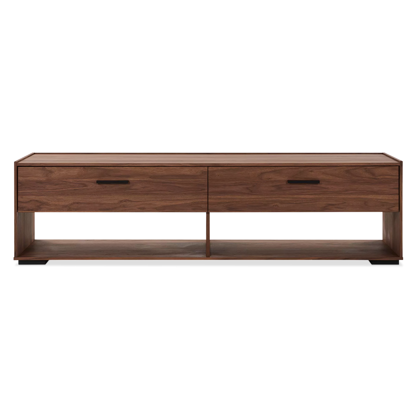 Miro - Meuble TV en bois à 2 tiroirs
