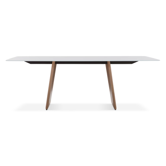 Volare - Wood and Porcelain Dining Table by Trica