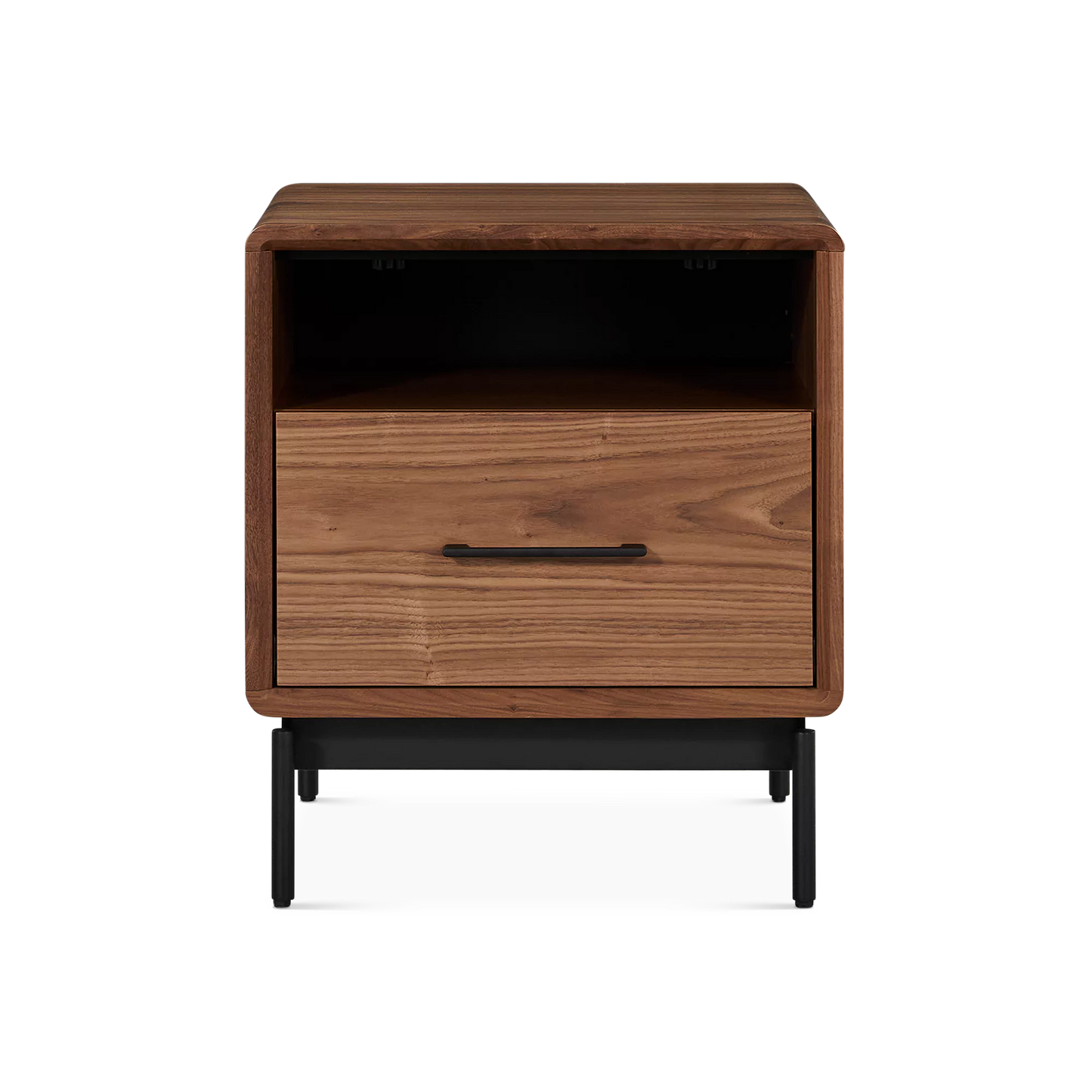 Linq - Walnut Wood Nightstand by BDI
