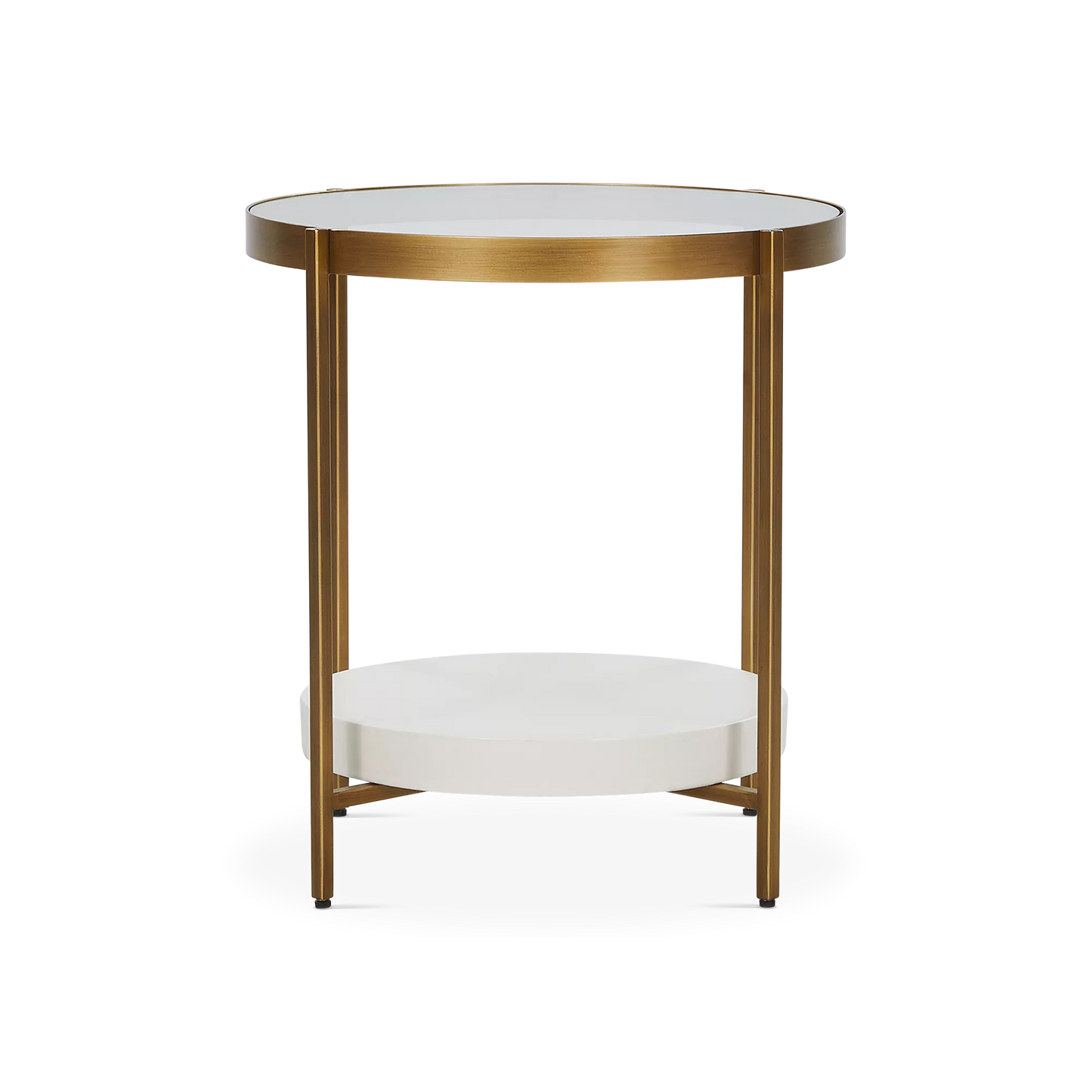Gia - Brass and Glass Side Table