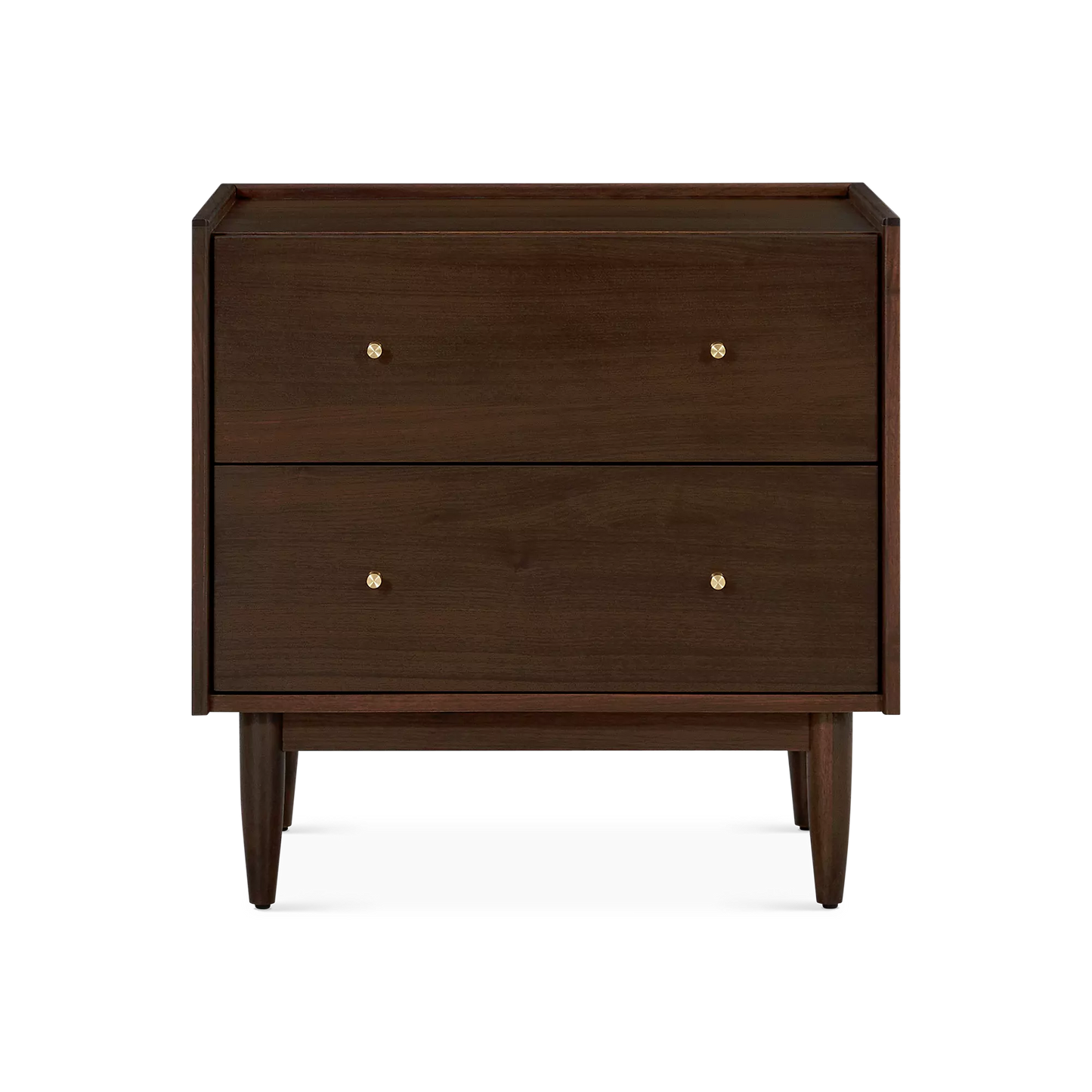 Marvin - Natural Wood Nightstand with 2 Drawers