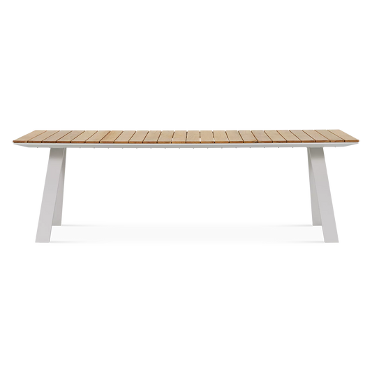La Vida - Table de salle à manger rectangulaire extérieure en aluminium