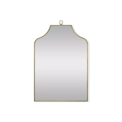 Calliope - Antique Brass Mirror