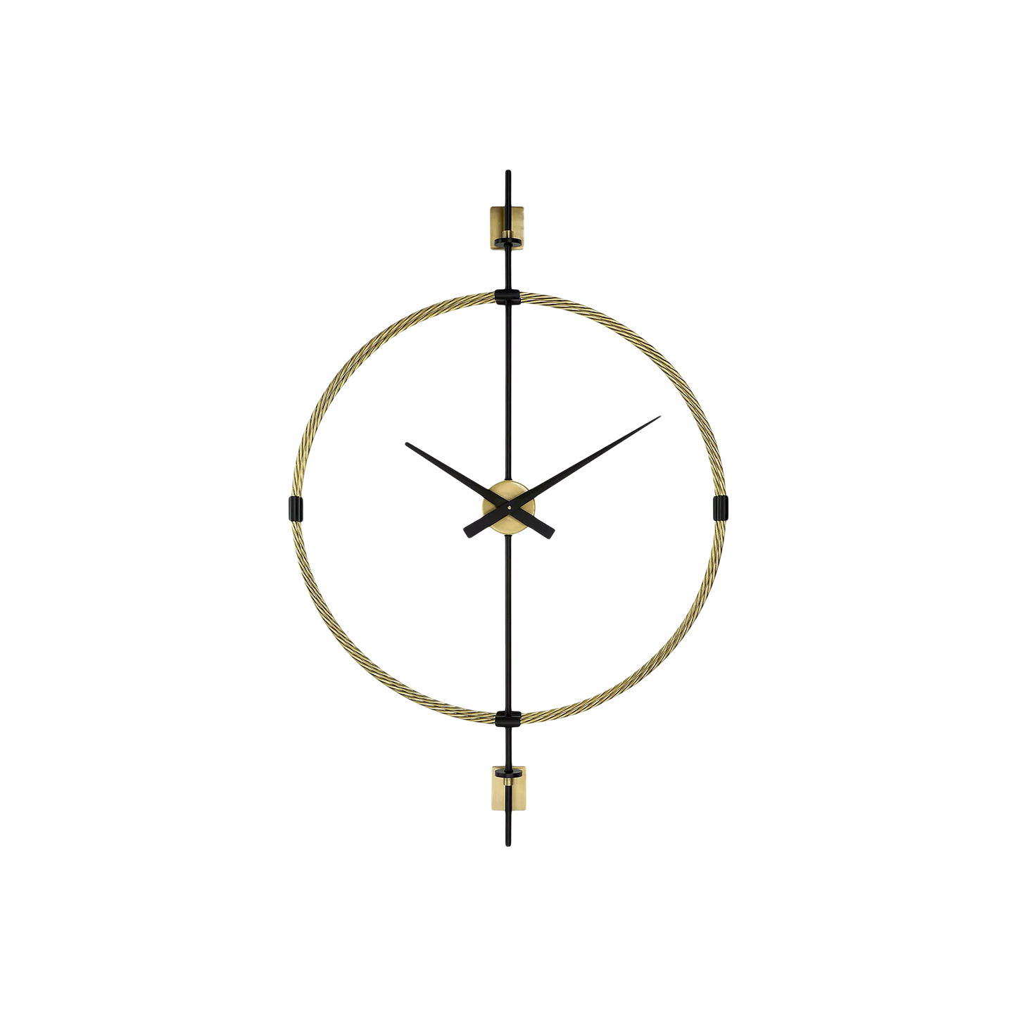 Time Flies - Horloge murale en laiton