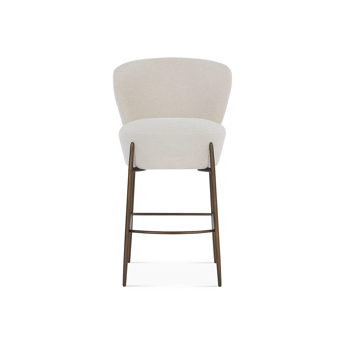Orbit - Bouclé Fabric Upholstered Stool