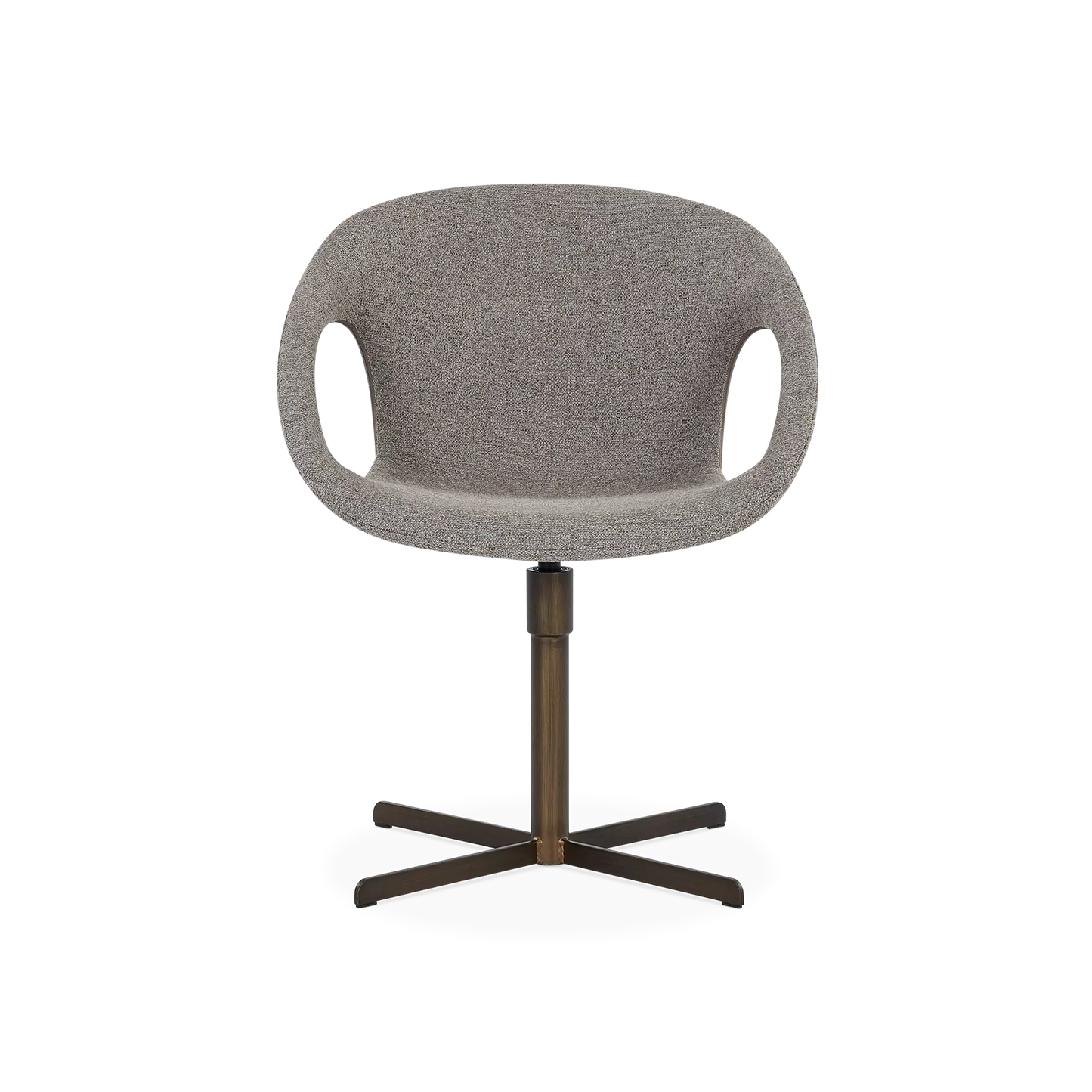 Carry - Chaise pivotante en tissu bouclé