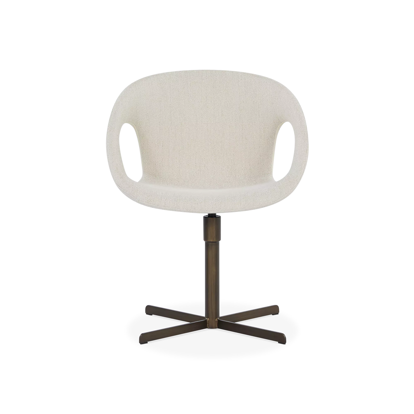 Carry - Chaise pivotante en tissu bouclé