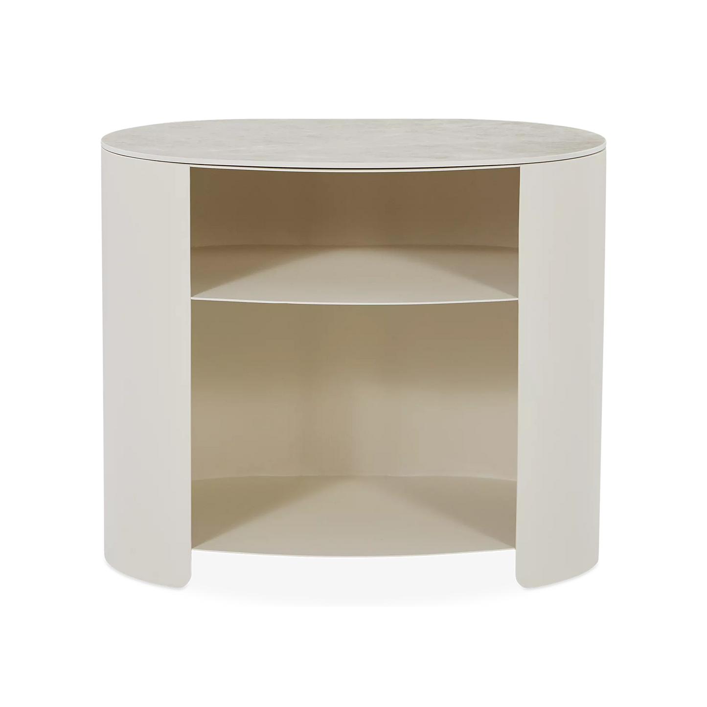 Mushroom - Nightstand with Oval Ceramic Top