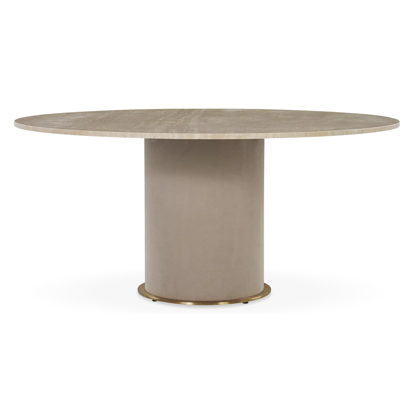 Dhirwa - Table de salle à manger en travertin