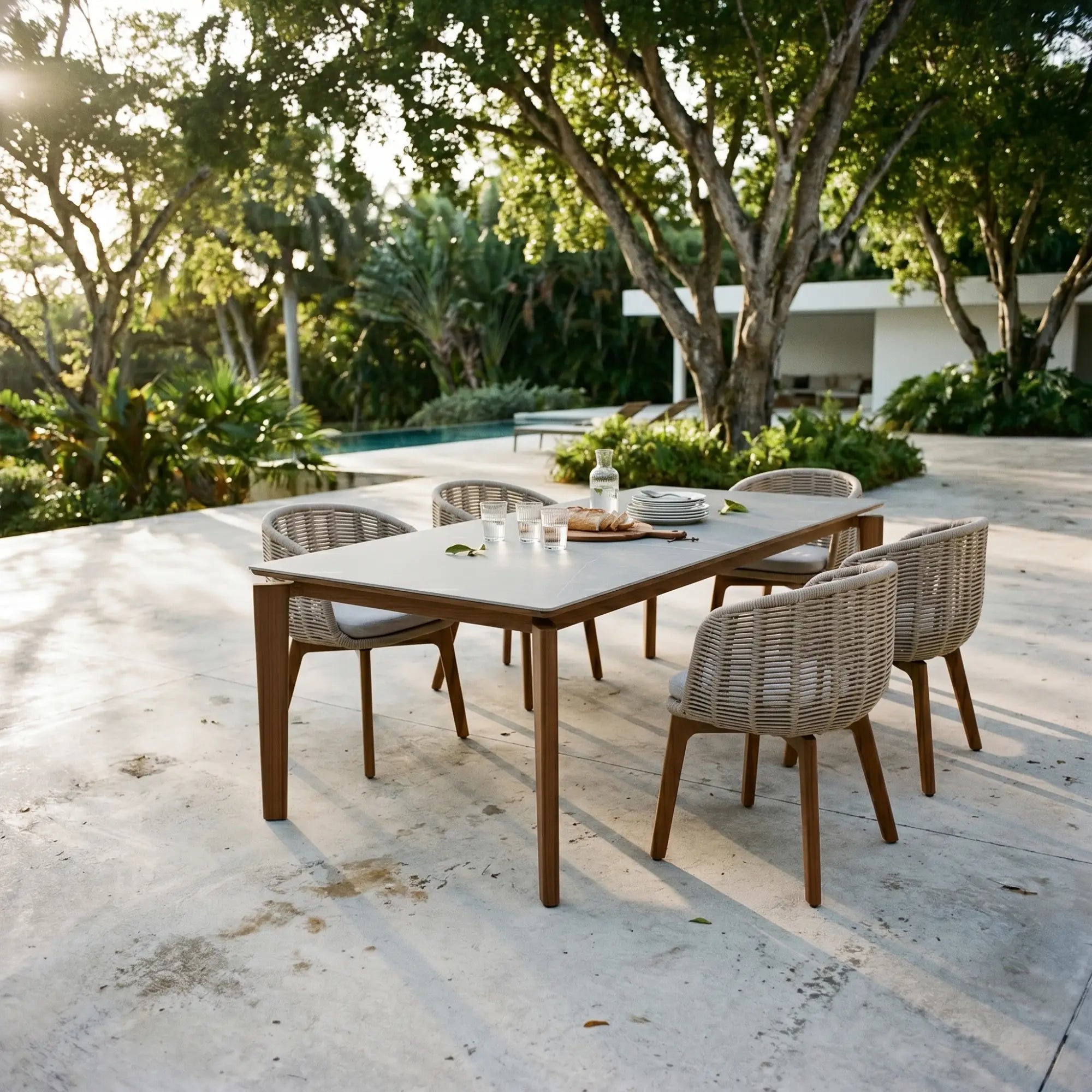 Weekend, Outdoor Ceramic Extendable Table | Jardin de Ville – Must