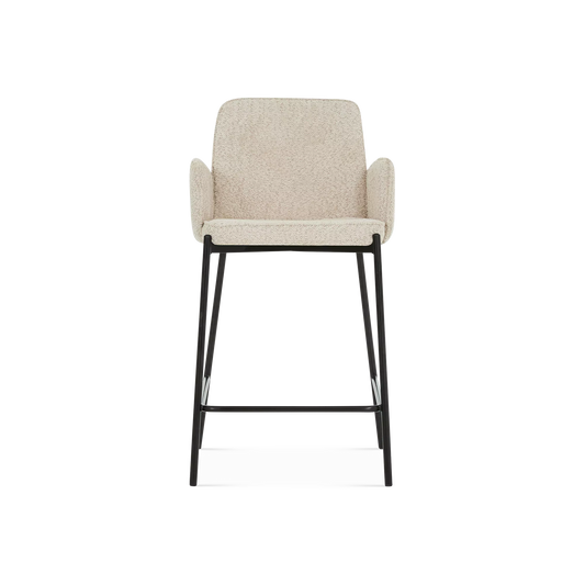 Timmy - Tabouret hauteur comptoir en tissu