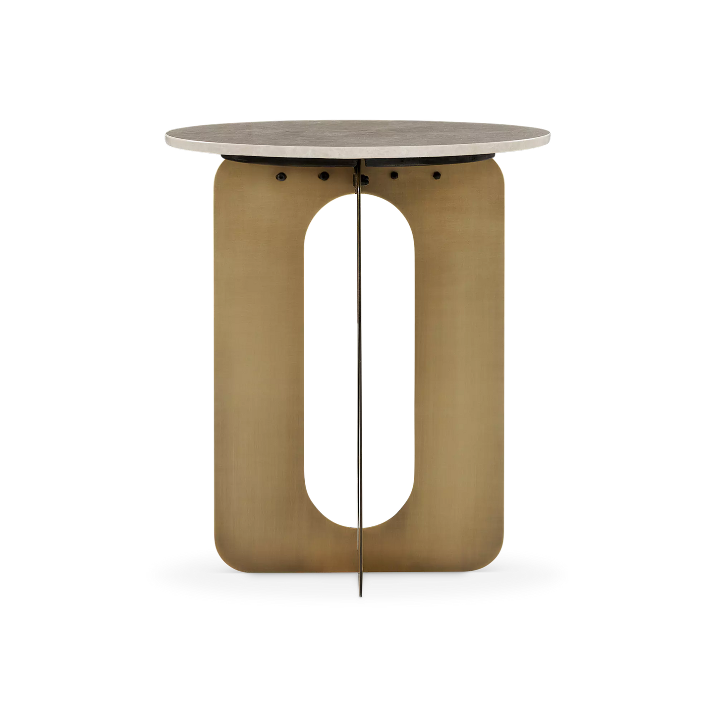 Orlo - Marble and Brass Side Table