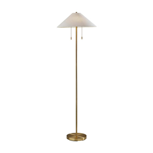 Claremont - Lampe sur pied en laiton