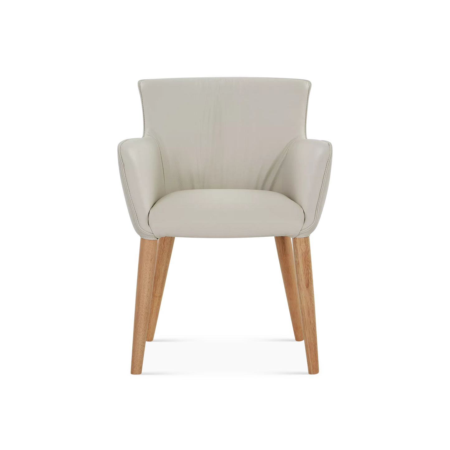 Dasara - Chaise en cuir et bois