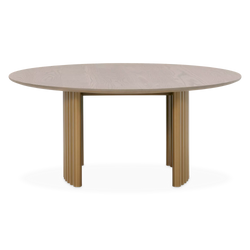 Cove - Table basse avec plateau rotatif en chêne