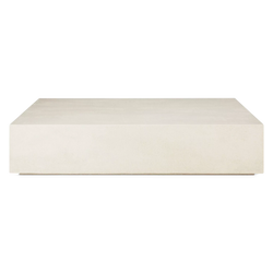 Elements - Table basse rectangulaire en microciment par Ethnicraft