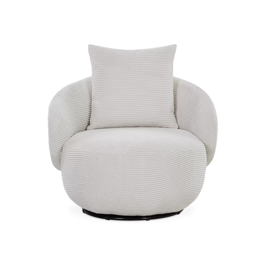Rondo - Fauteuil pivotant en tissu