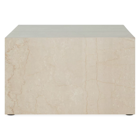 Kub - Table basse effet travertin