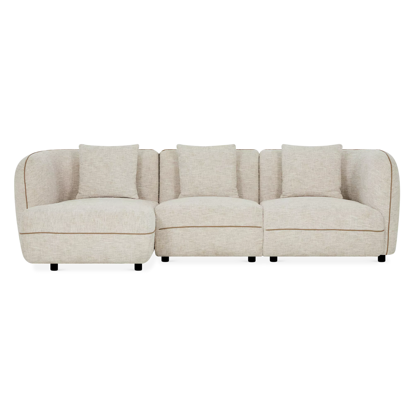 Iris - Fabric-Upholstered Sectional Sofa