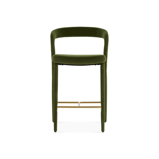 Tokyo - Tabouret hauteur comptoir en velours