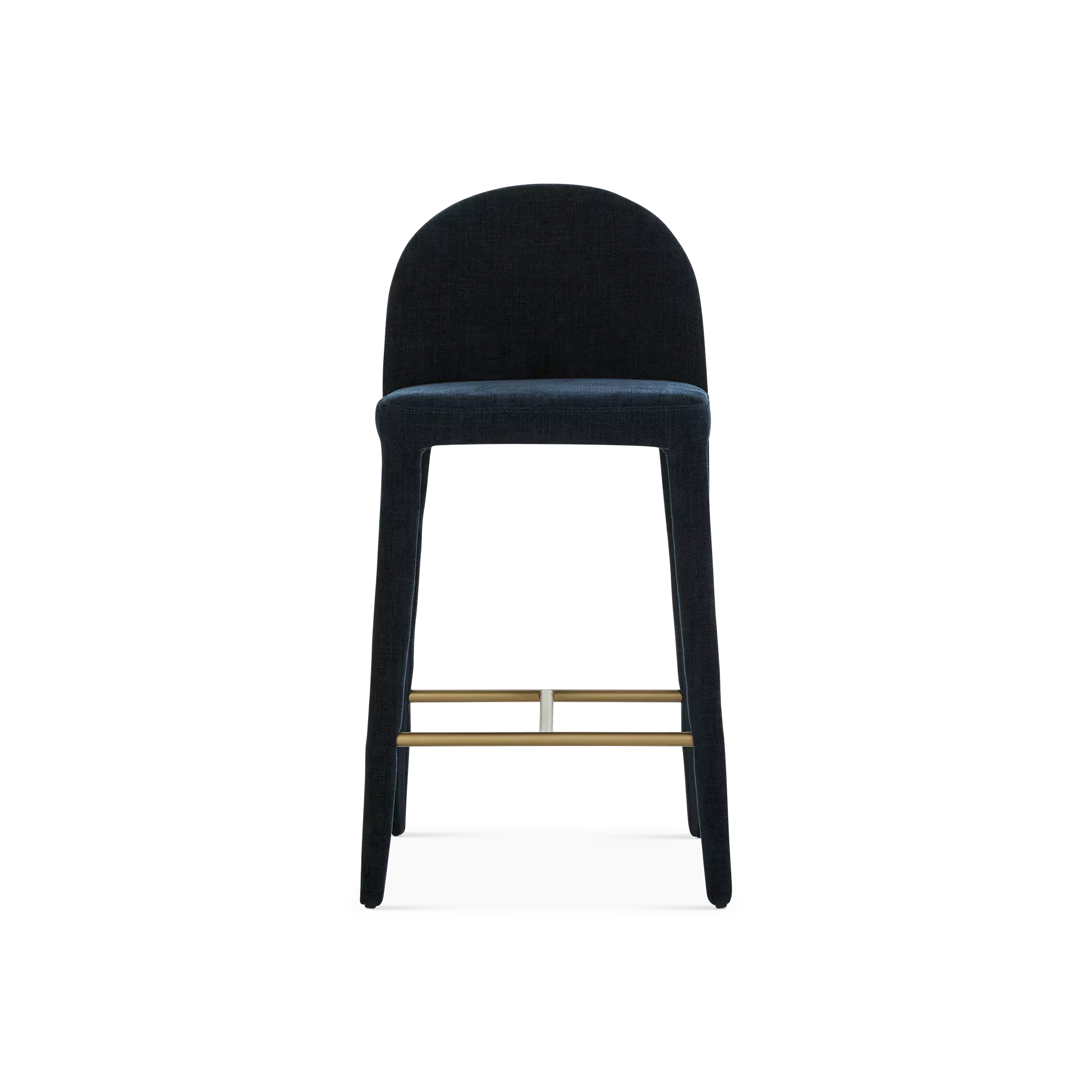 Oliver, Velvet and Gold Metal Stool | MUST – Must Société