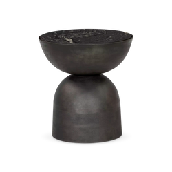 Corbett - Marble and Aluminium Side Table by Four Hands