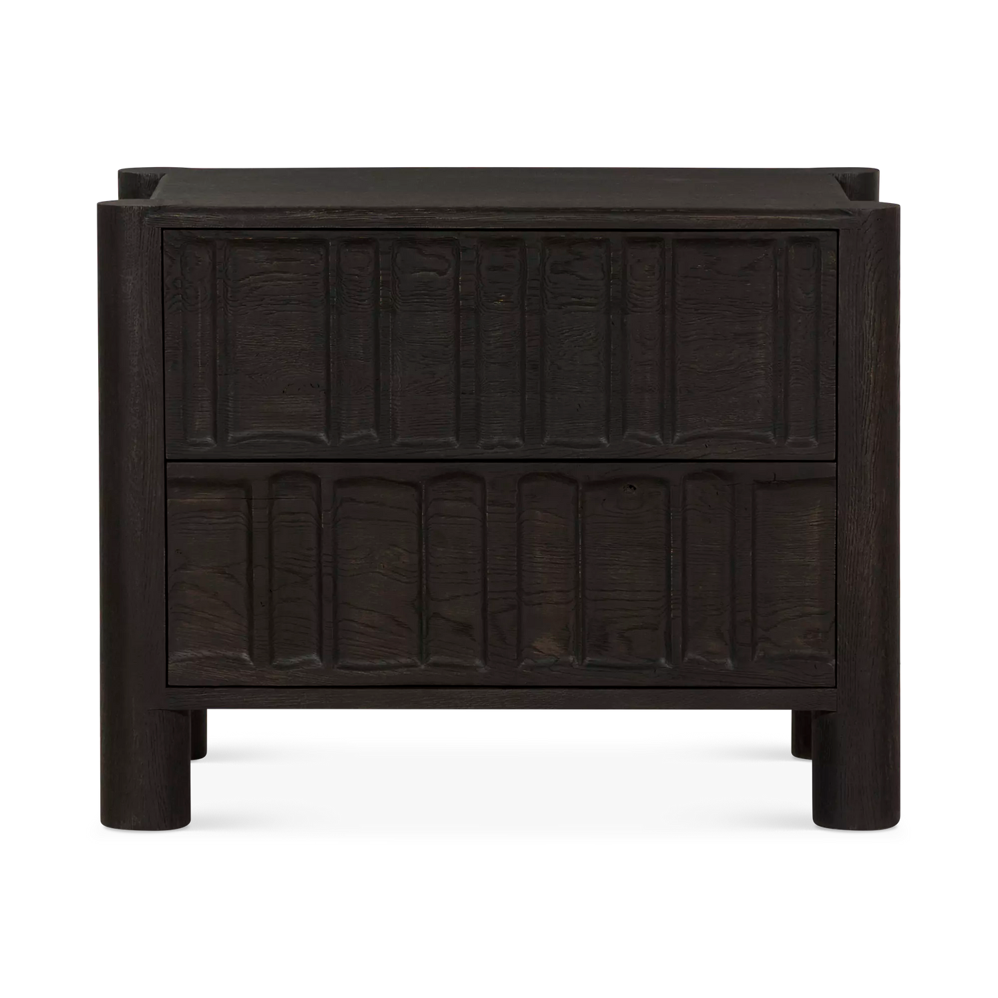 Ezri - Carved Brown Oak Dresser by Four Hands
